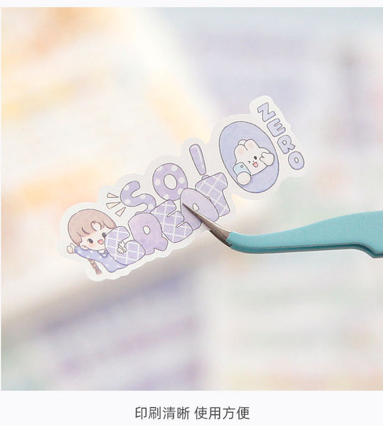 10Pcs/Lot English word stickers 5 Style #ST7178