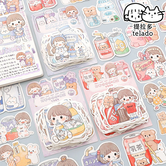 100Pcs/Lot Girls Stickers #ST50979